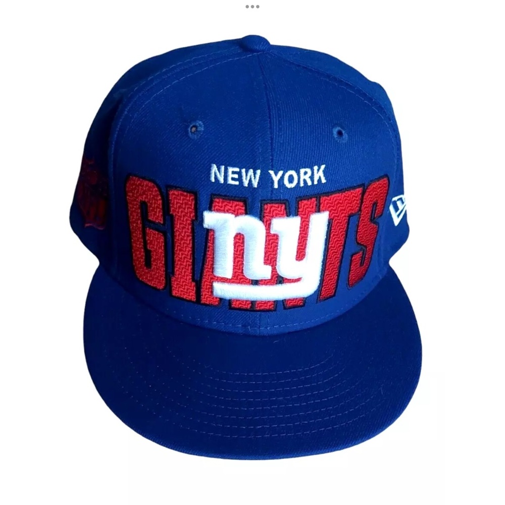 New York Giants Hat New Era 9Fifty Snapback Royal Blue High Crown Flat Bill